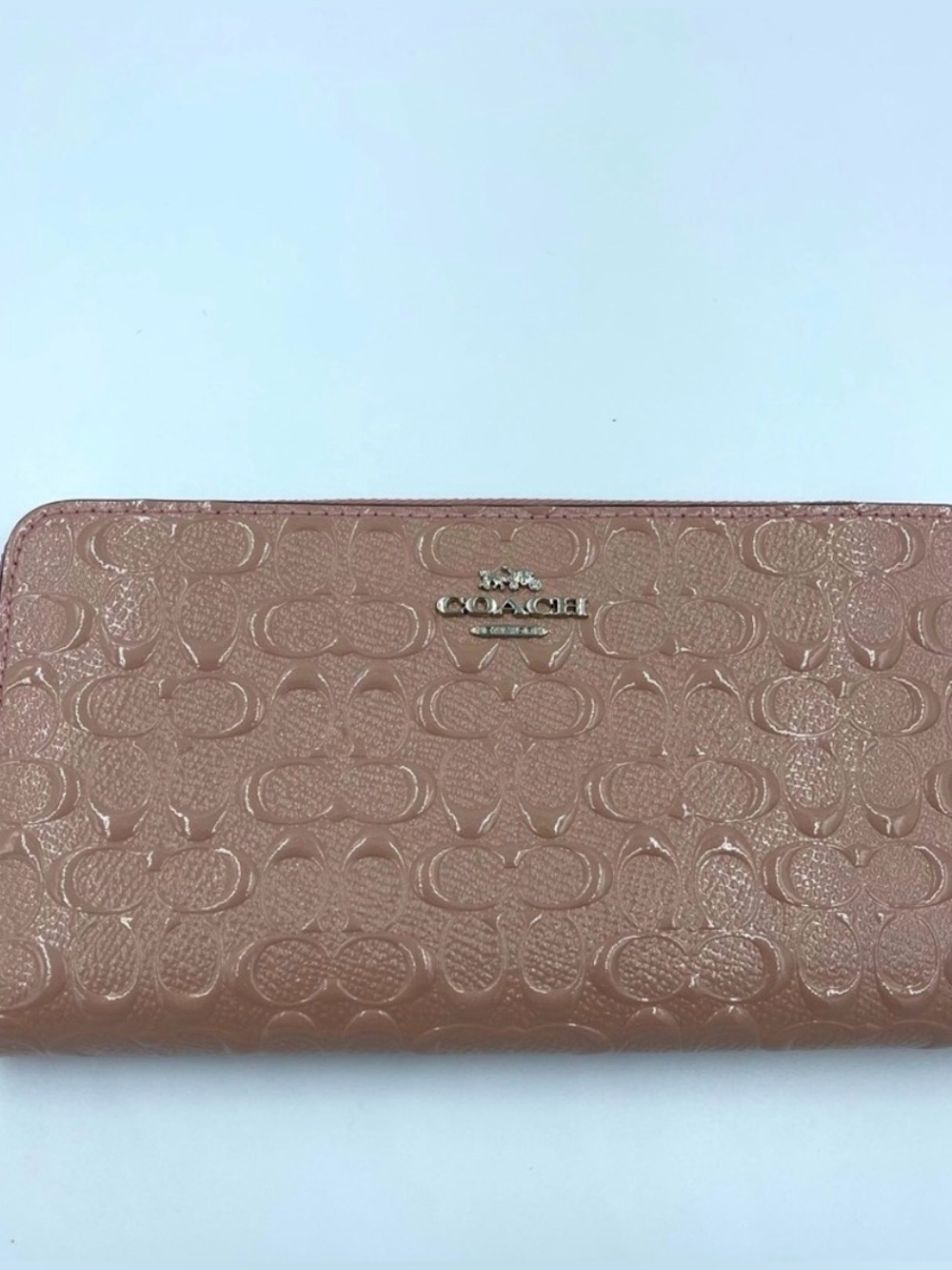 Coach Zip Around Accordion Wallet Blush NWT - Picture 2 of 6